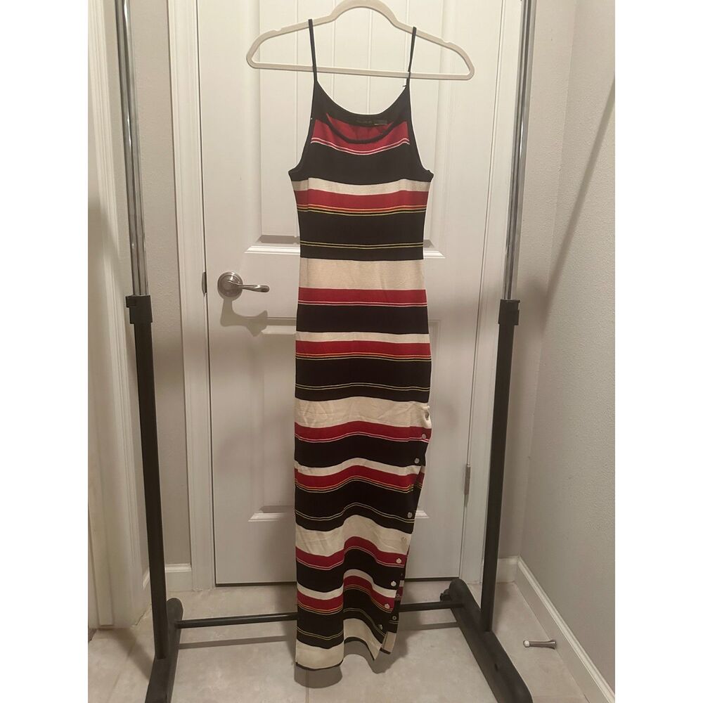 Hot & Delicious striped bodycon maxi, Small, Junior’s